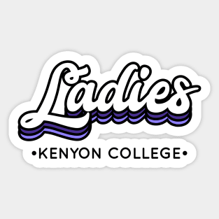 Ladies - Kenyon University Sticker